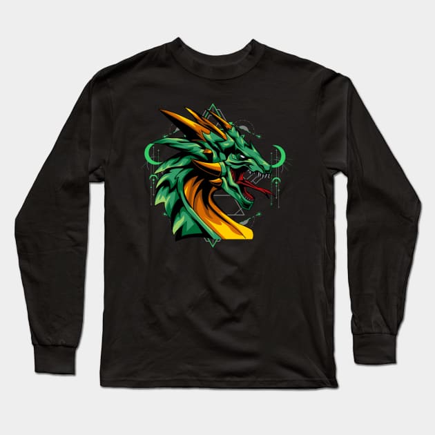 dragon head Long Sleeve T-Shirt by SHINIGAMII